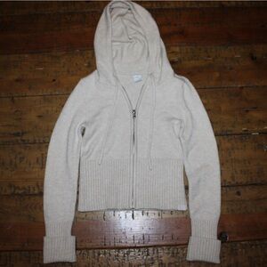 Gilly hicks Cream Hooded Sweater